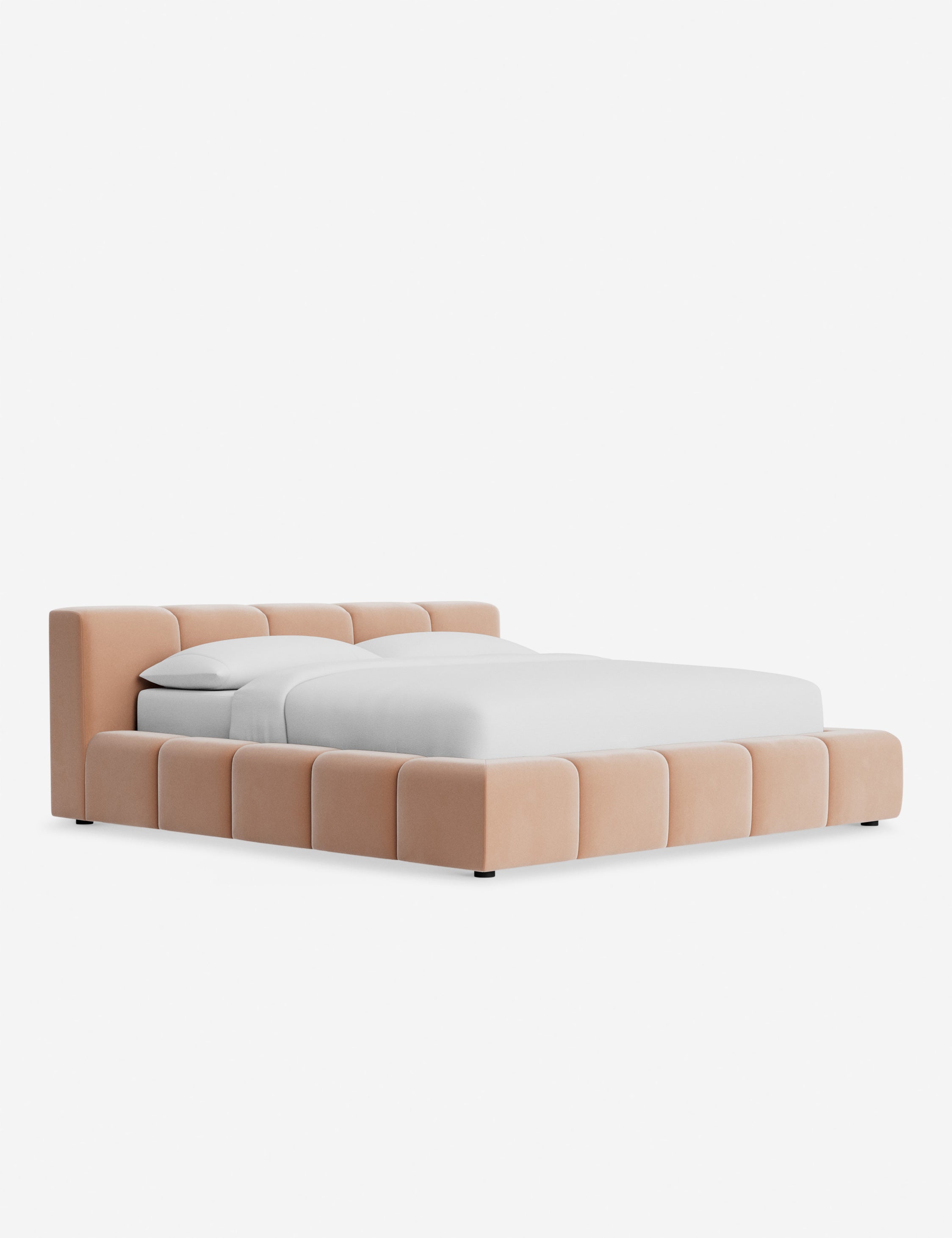 Cambry Platform Bed Frame - Modern Minimalist Wooden Bed with Headboard - Perfect for Bedroom, Guest Room & Small Spaces