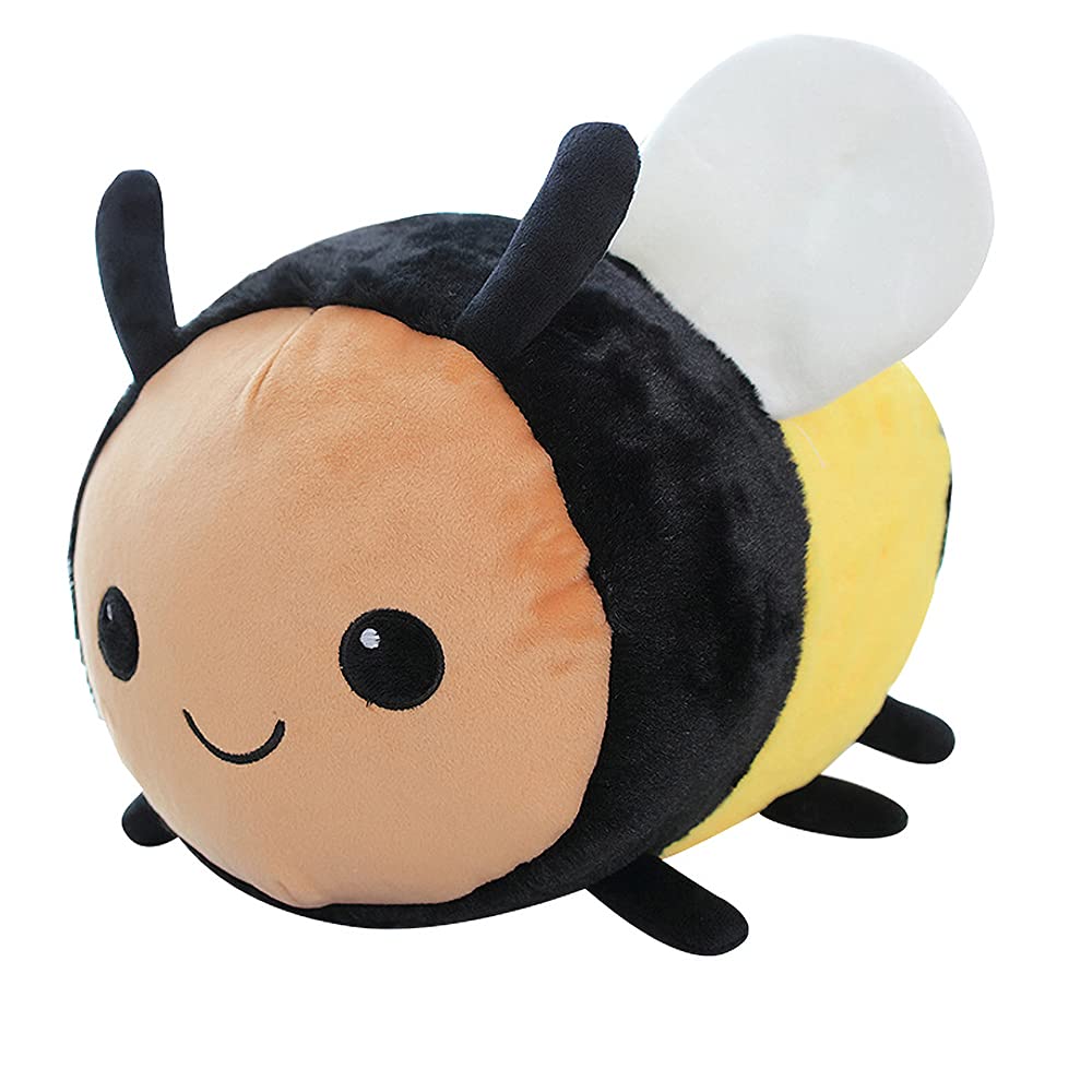 Cute Bumblebee Plush Toy - Soft Stuffed Animal Pillow for Kids, Home Decor & Gift (11.1 Inches) - Perfect for Nursery Decor, Birthday Presents & Cuddling