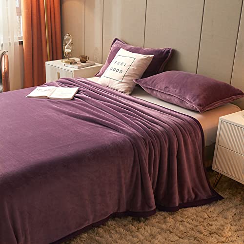 Premium Double-Sided Fleece Blanket - Ultra Soft & Fluffy Warm Cozy Bed Blanket for All Seasons | Lightweight Plush Throw for Sofa, Travel & Home Use | 150x200cm (59