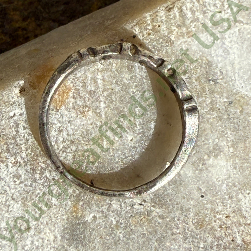 Antique Victorian Sterling Silver Baby Ring - Delicate & Tiny for Newborns - Perfect Christening, Baptism & Keepsake Gift