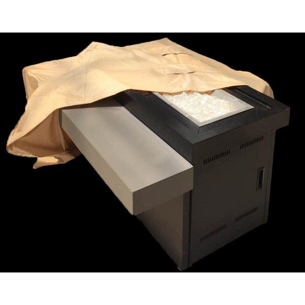 Hiland Heavy Duty Waterproof Two Tiered Fire Pit Cover - Outdoor Patio & Backyard Fire Pit Protection for All Seasons