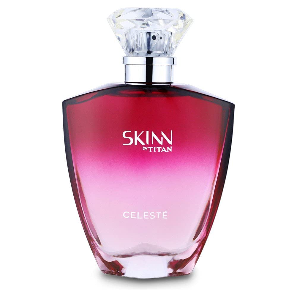 Skinn by Titan Celeste Long-Lasting Liquid Wood Perfume for Women - 100ml Eau de Parfum | Premium Fragrance with Woody Notes | Perfect Gift for Her | Daytime & Evening Wear