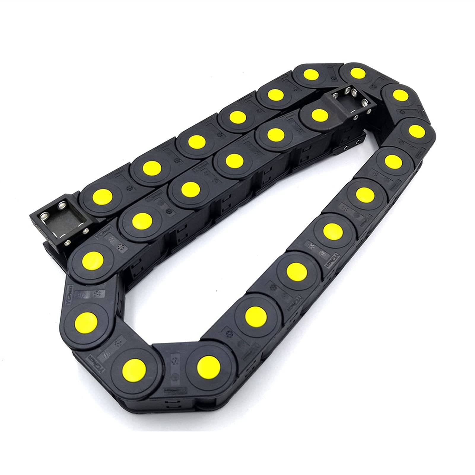 120x50mm Open Side Cable Drag Chain with Connectors - Heavy Duty Wire Carrier Track for CNC Machines, Robotics & Industrial Automation Equipment