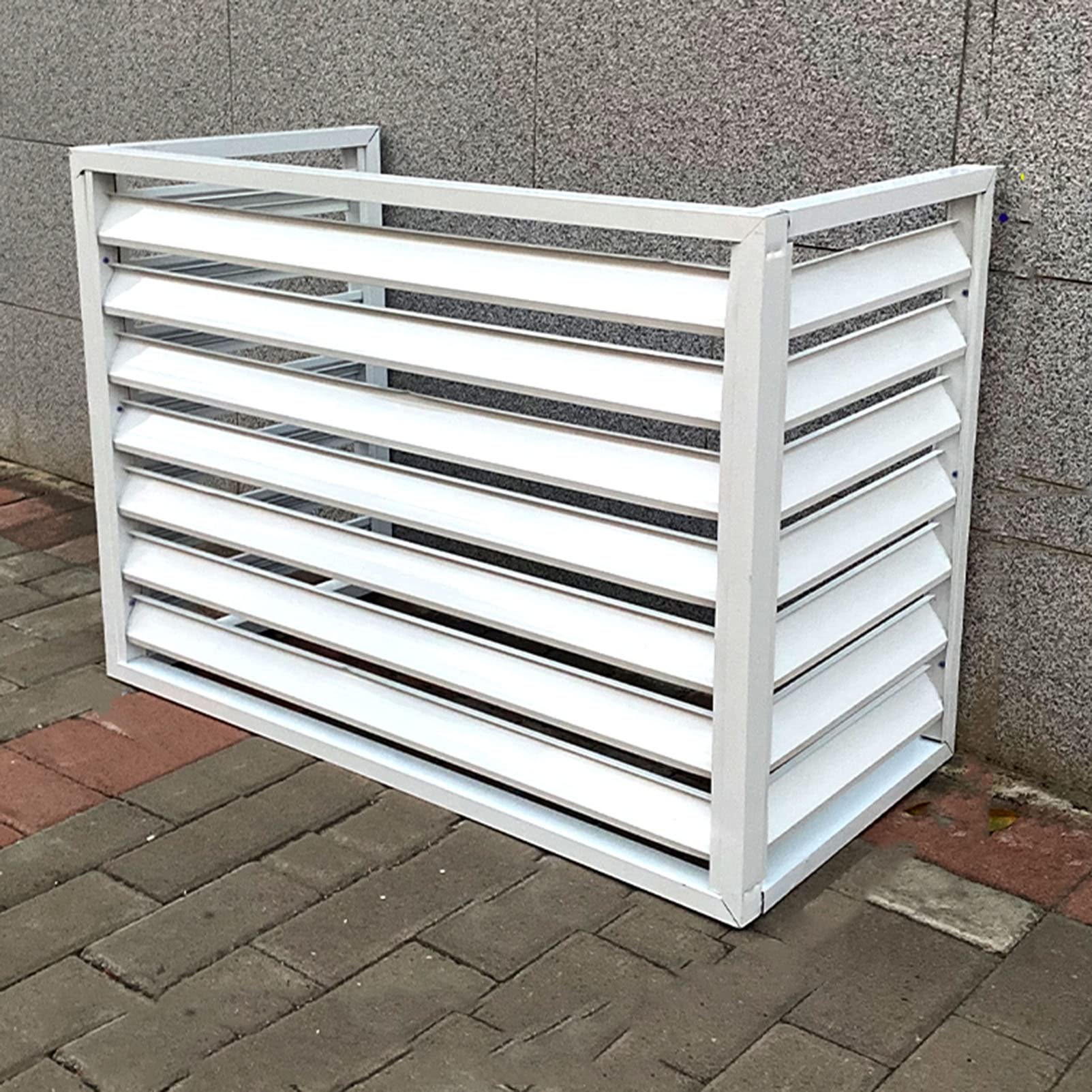 Outdoor Air Conditioner Cover - Durable Aluminum AC Privacy Screen & Anti-Theft Fence | Weatherproof Garden Fence, Space Divider & Trash Can Enclosure | Perfect for Backyard, Patio & AC Unit Protection