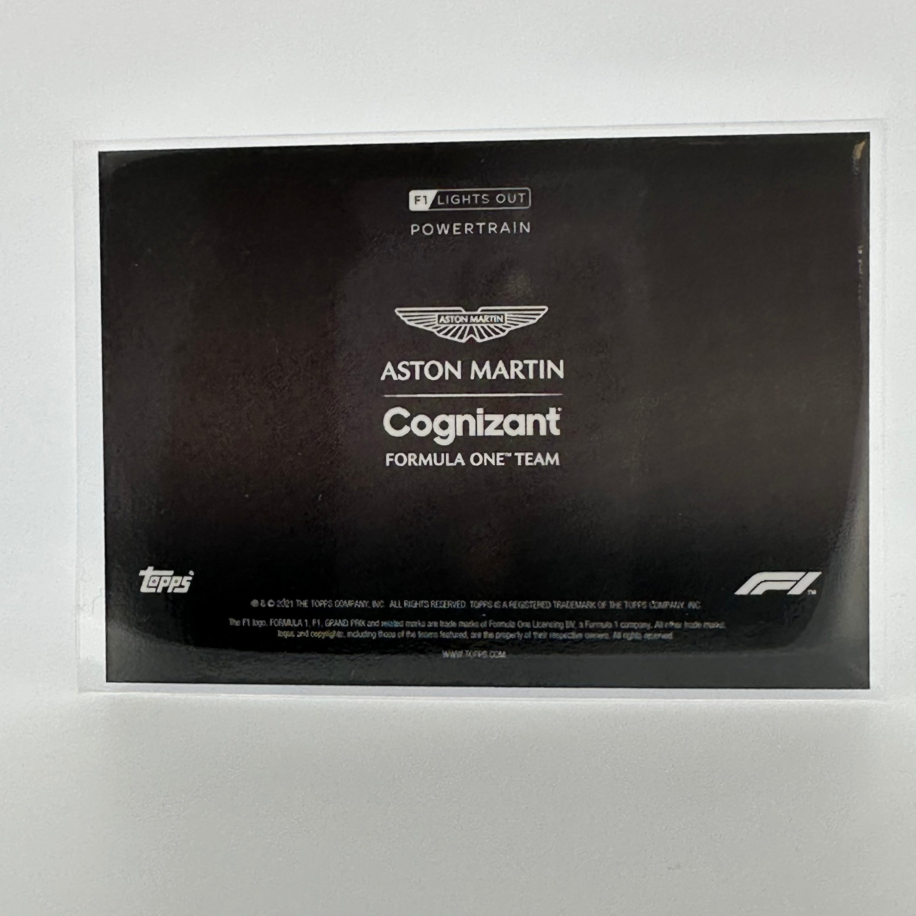 Aston Martin Cognizant F1 Team 15/25 Purple Parallel Powertrain Card - Collectible Racing Memorabilia for F1 Fans & Enthusiasts