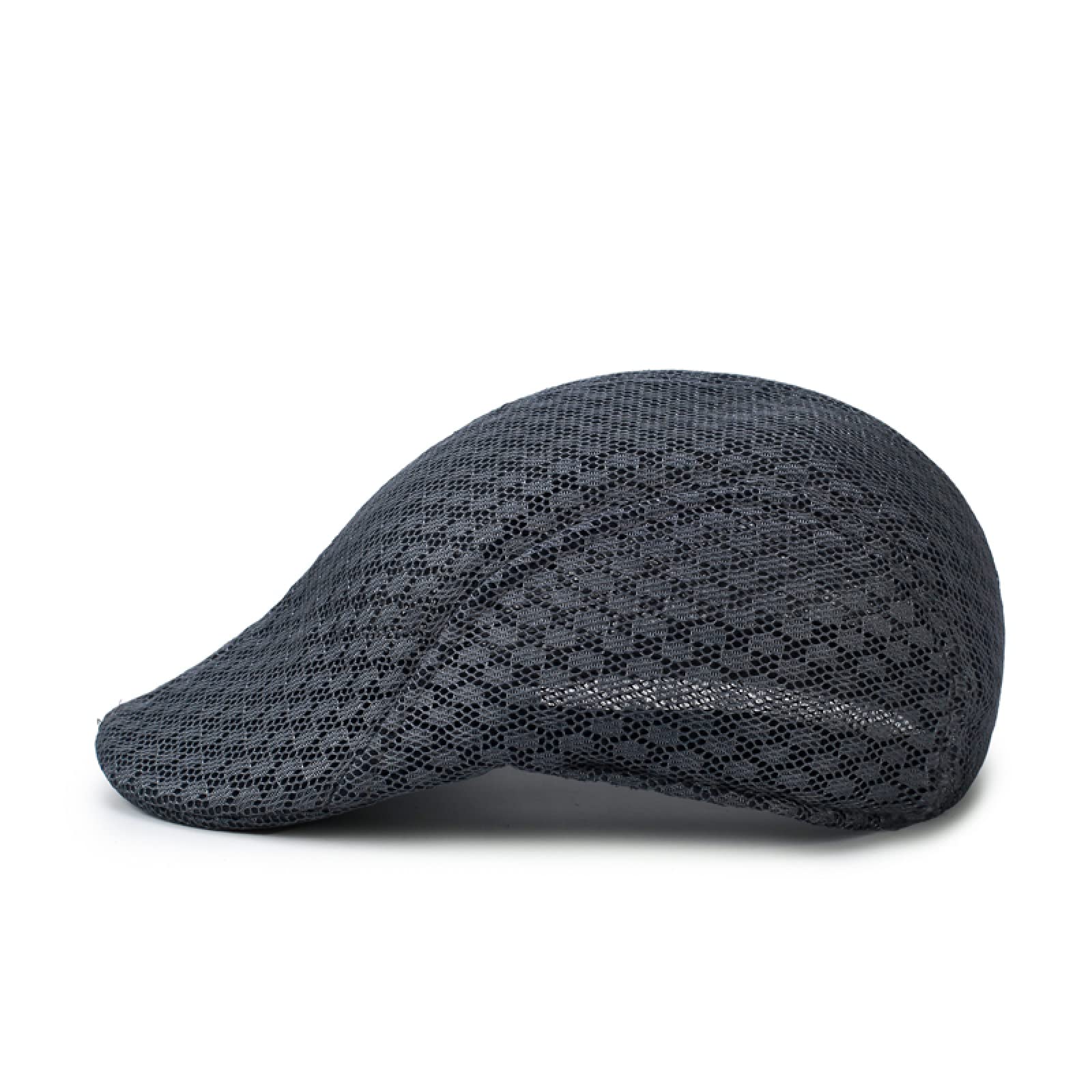 KIAZHAO Men's Breathable Mesh Newsboy Cap - Summer Golf Hat for Outdoor Activities, Casual Wear & Gatsby Style Fashion