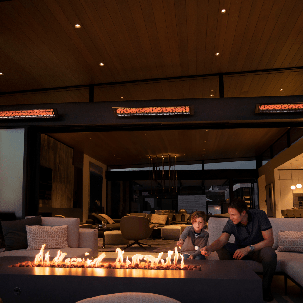 Infratech CD Series 39 Inch 4000W Dual Element Infrared Electric Heater with Switch - Perfect for Patio, Garage & Outdoor Heating