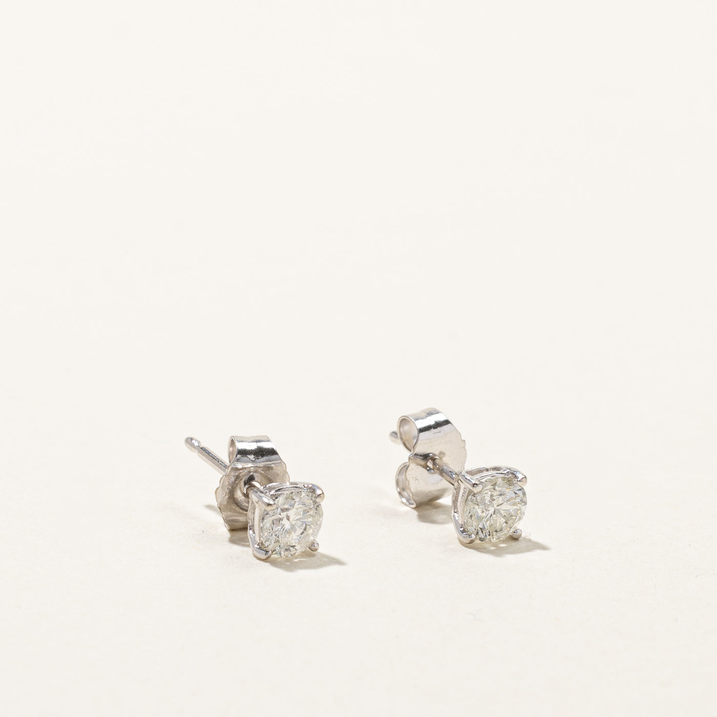 14K White Gold Diamond Stud Earrings | 0.44 Carat Total Weight (ctw) | Perfect for Weddings, Anniversaries & Everyday Elegance