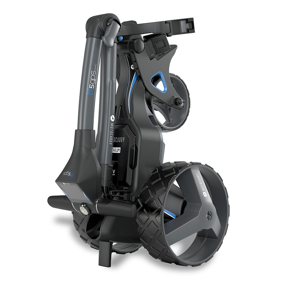 MotoCaddy M5 DHC GPS Electric Golf Push Cart with ULTRA Lithium Battery - Lightweight Motorized Golf Caddy for Easy Course Navigation | Perfect for Golfers & Country Club Use