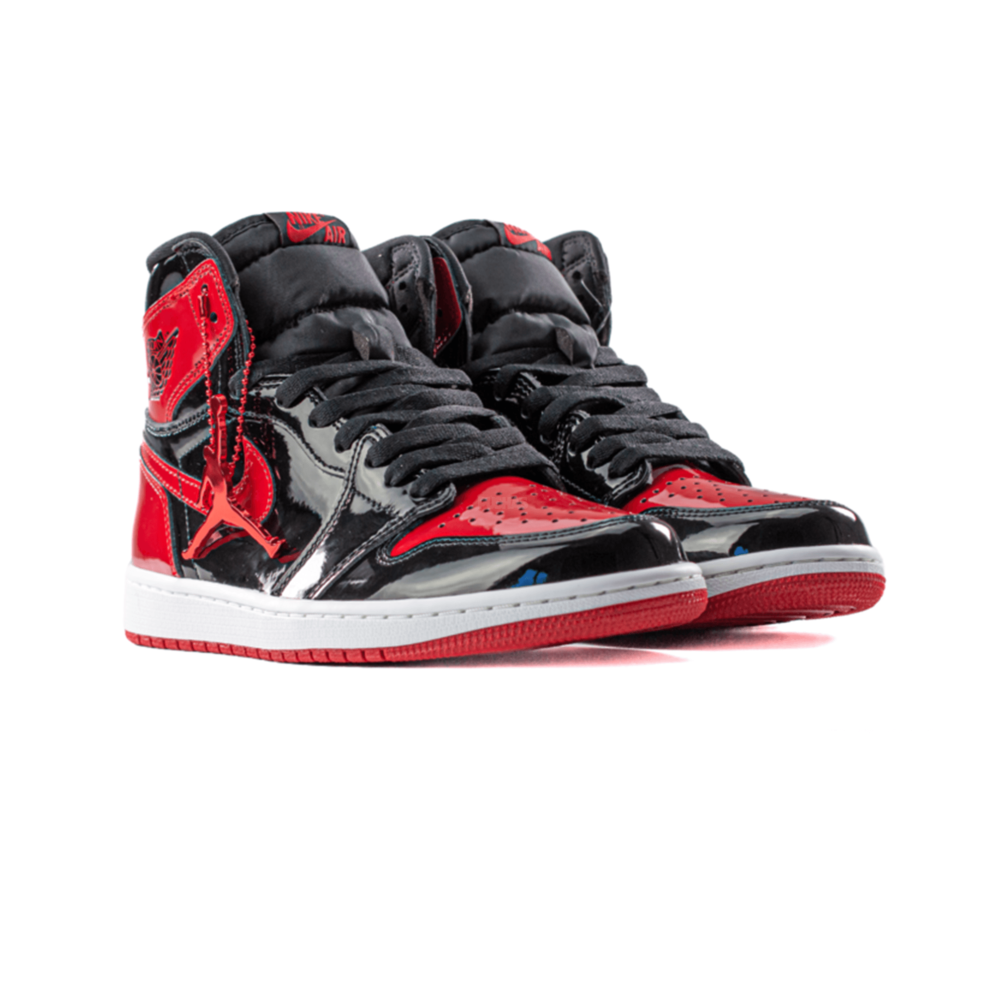 Air Jordan 1 High 'Patent Bred' Basketball Shoes (2021) - Men's Retro Sneakers for Streetwear & Court Performance
