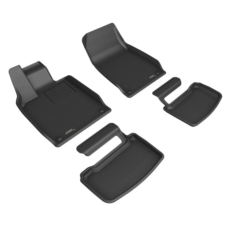 3D MAXpider All-Weather Floor Mats for 2021-2023 Porsche Taycan - Kagu Black (Models R1 & R2) | Premium Carpet Protection & Custom Fit | Perfect for Daily Commutes & Road Trips
