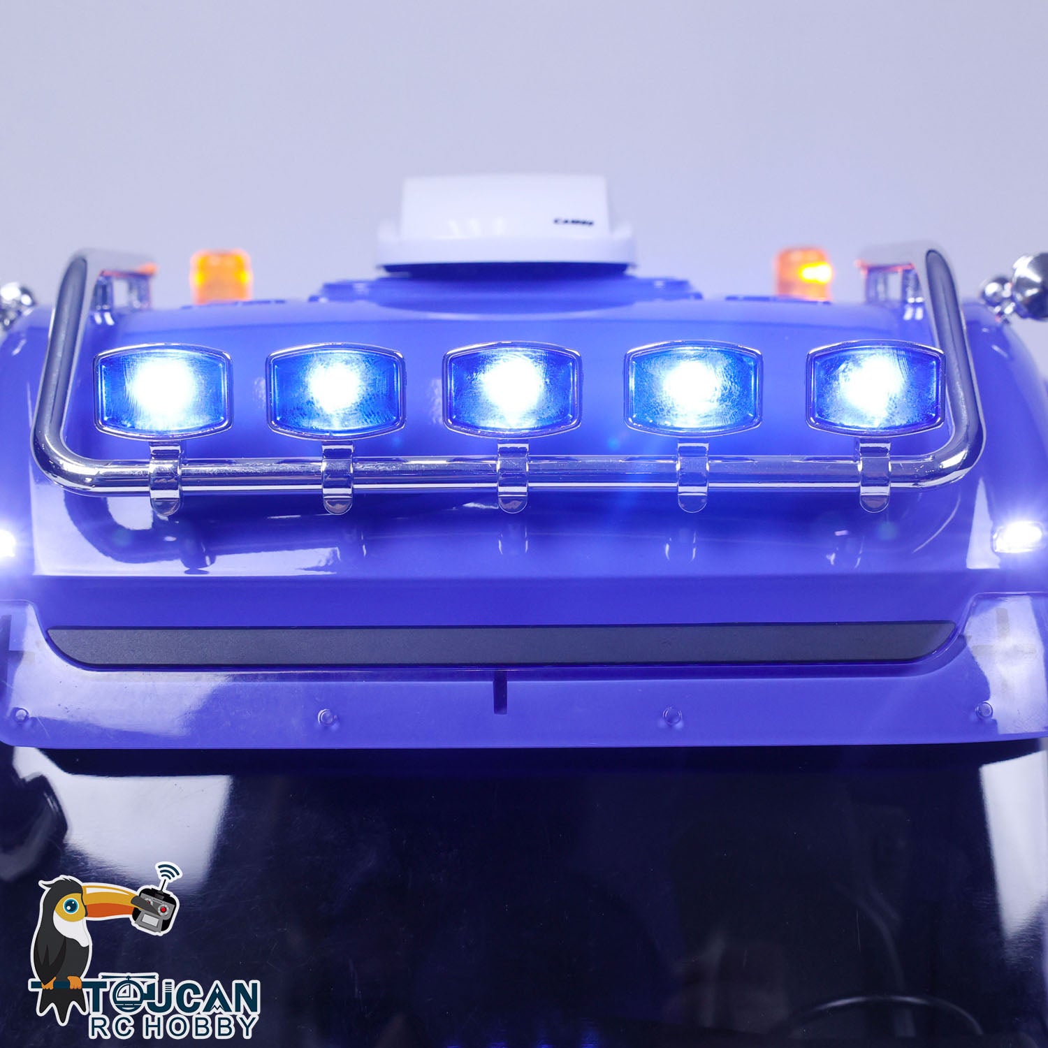 1/14 Scale LESU 8X8 RC Tractor Truck with 3-Speed Transmission - Remote Control Construction Vehicle Model with Equipment Rack & Decorative AC - Perfect for Construction Site Play, Off-Road Adventure & RC Hobby Enthusiasts