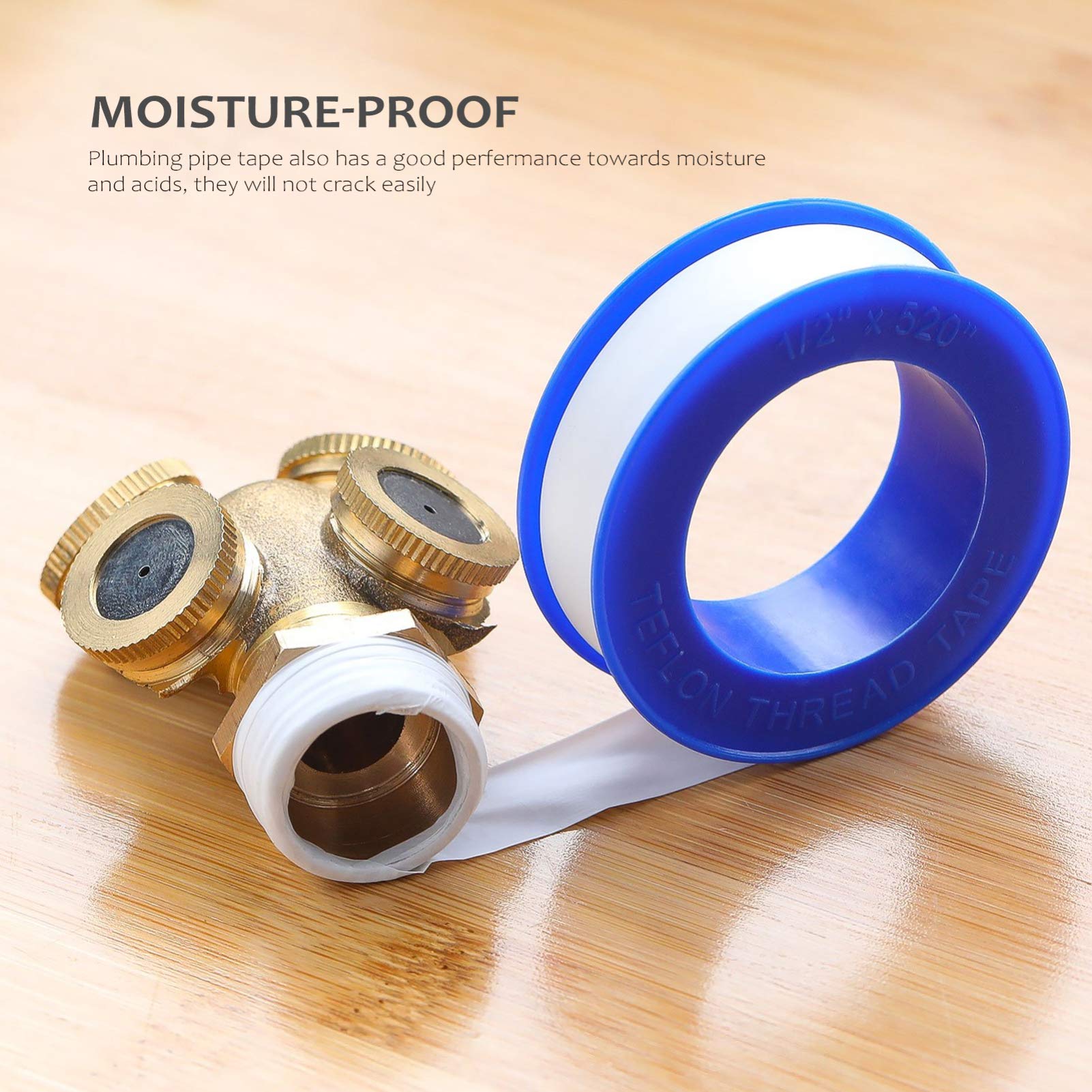 Baluue 30 Pcs PTFE Thread Seal Tape - High Temperature Resistant Waterproof Plumber's Tape for Pipe Leak Repair, Plumbing, DIY Projects | Perfect for Sealing Pipe Threads, Fixing Leaks, and Waterproofing Joints
