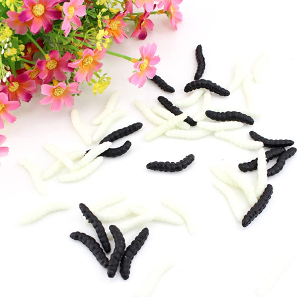 PartyKingdom 20PCS Realistic Fake Maggots Prank Toys - Halloween Scary Prank Gag Toys for Trick or Treat, Party Decorations, Practical Jokes & Prank Gifts