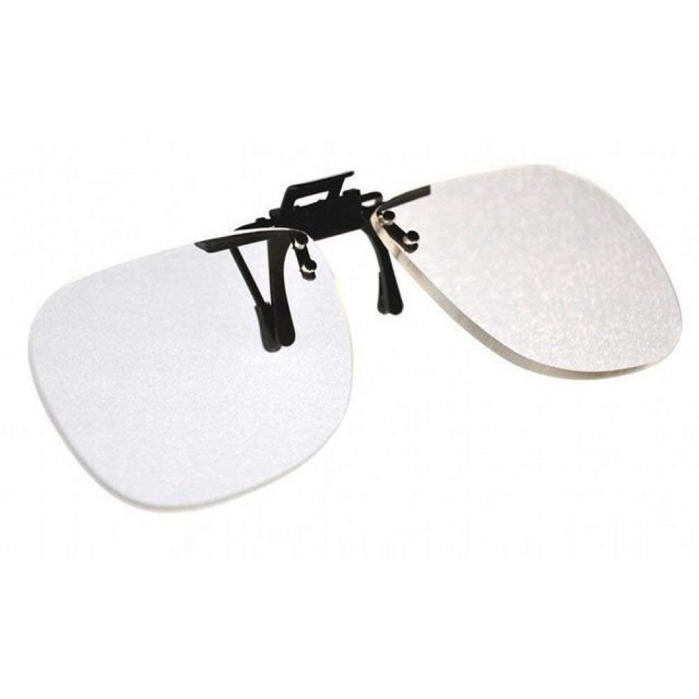 Magna-Flip Clip-On Flip-Up Magnifiers - Convert Distance Glasses to Reading & Computer Glasses +4.50 Power - Perfect for Reading, Crafts & Computer Work