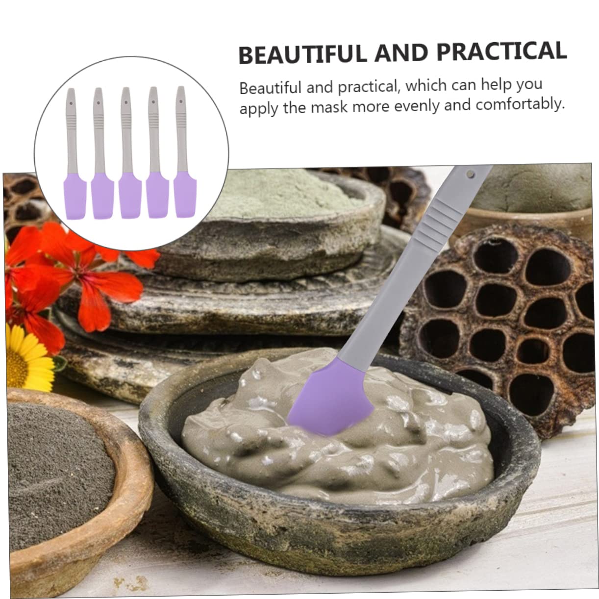 15 Pcs Purple Wax Spatula & Lipstick Applicator Set - Makeup Scraper, Beauty Massage Stick, Eye Cream Applicator for Precise Cosmetic Application - Perfect for Salon, Home Spa & DIY Beauty Care