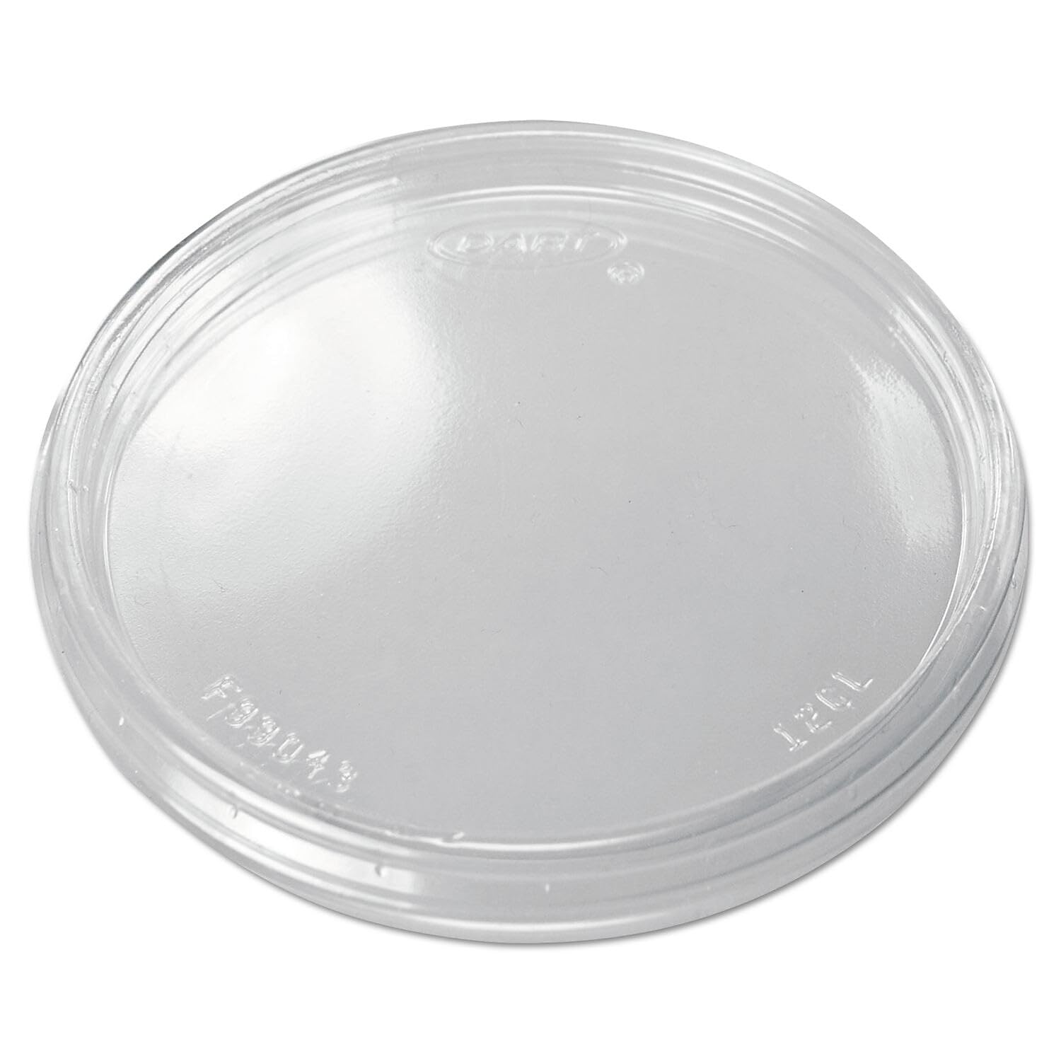 Clear Plastic Dart Non-Vented Cup Lids for 10, 12, 14 Oz Foam Cups - 1000 Lids per Carton (12CLR) - Perfect for Coffee Shops, Restaurants, and Takeout Services