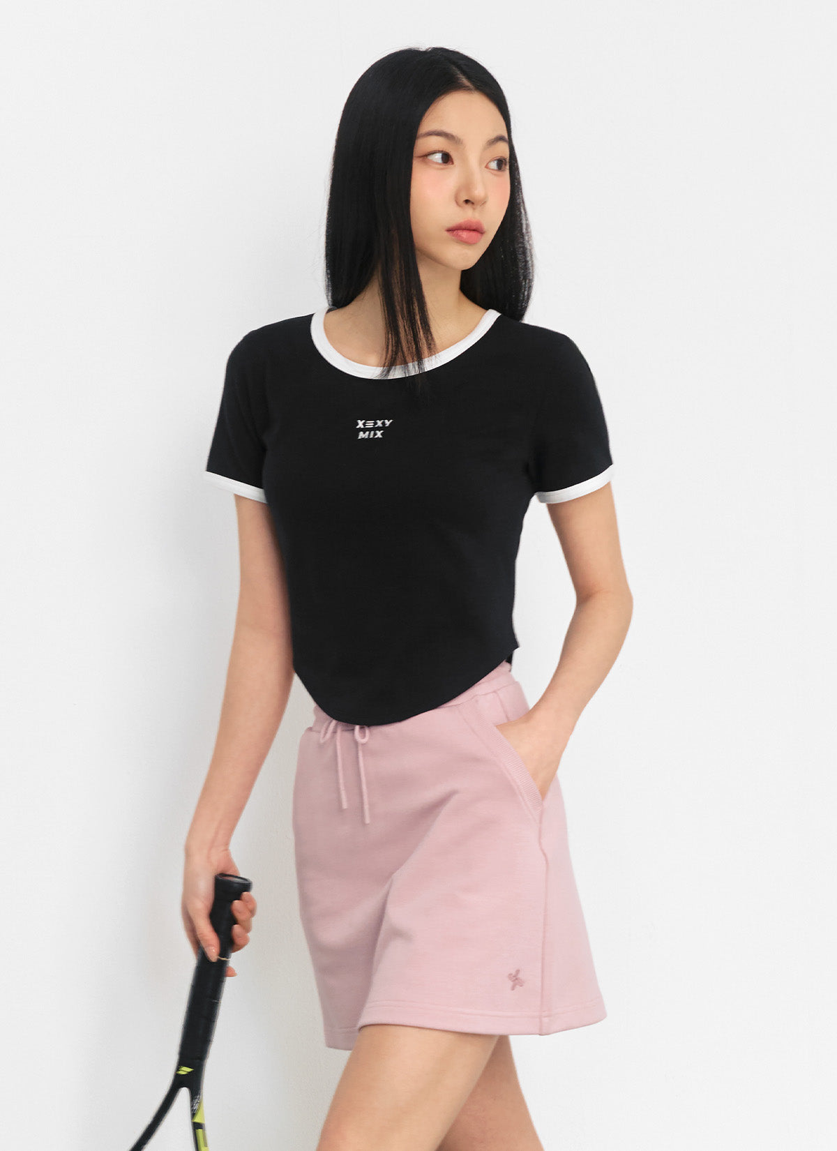 Stylish Soft Line Color Block Crop Top for Women - Trendy Summer Casual Wear, Perfect for Beach Outings & Music Festivals