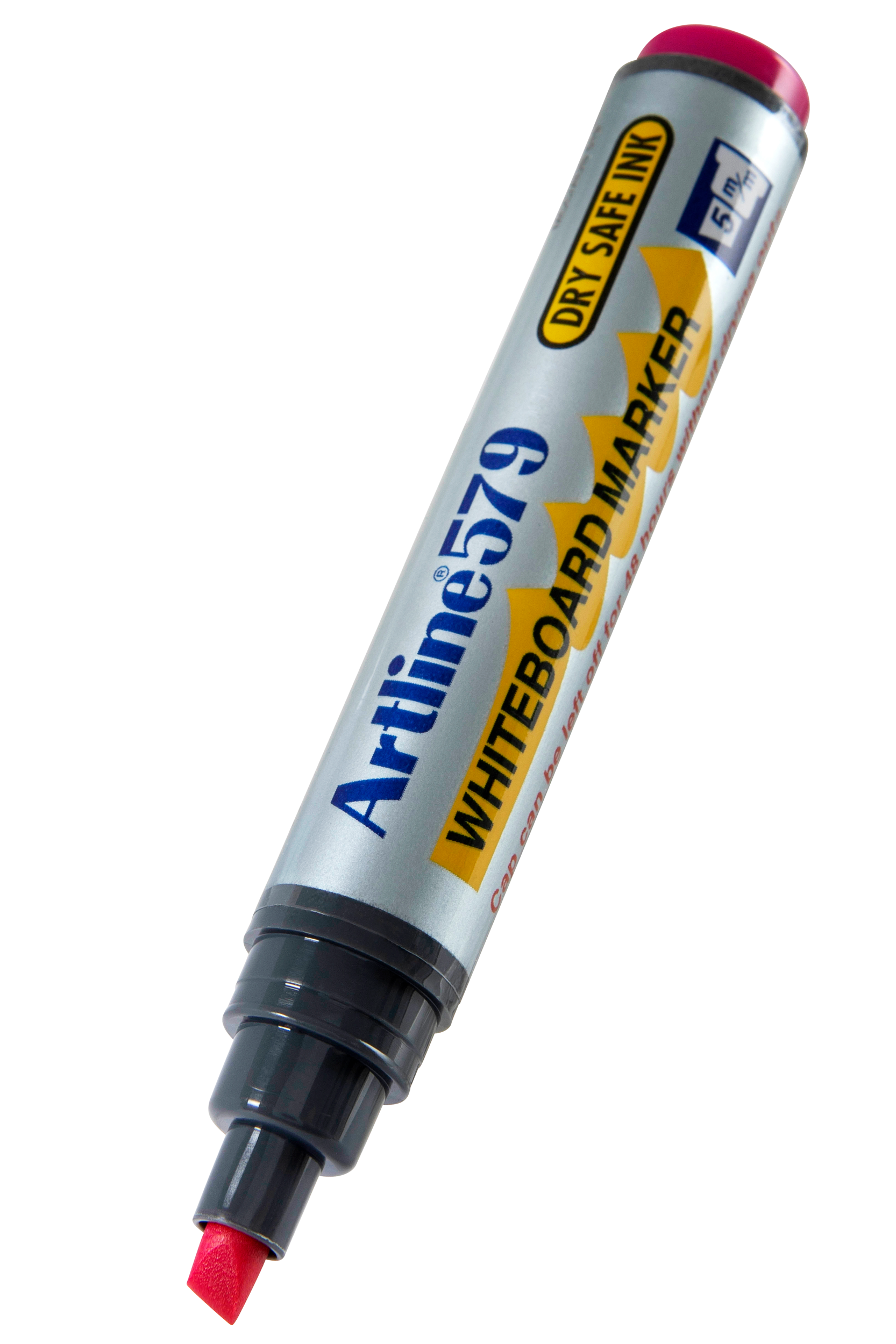 Artline 579 Whiteboard Markers - 5mm Chisel Tip, Vibrant Pink (Pack of 12) - Ideal for Classrooms, Offices & Home Organization Boards