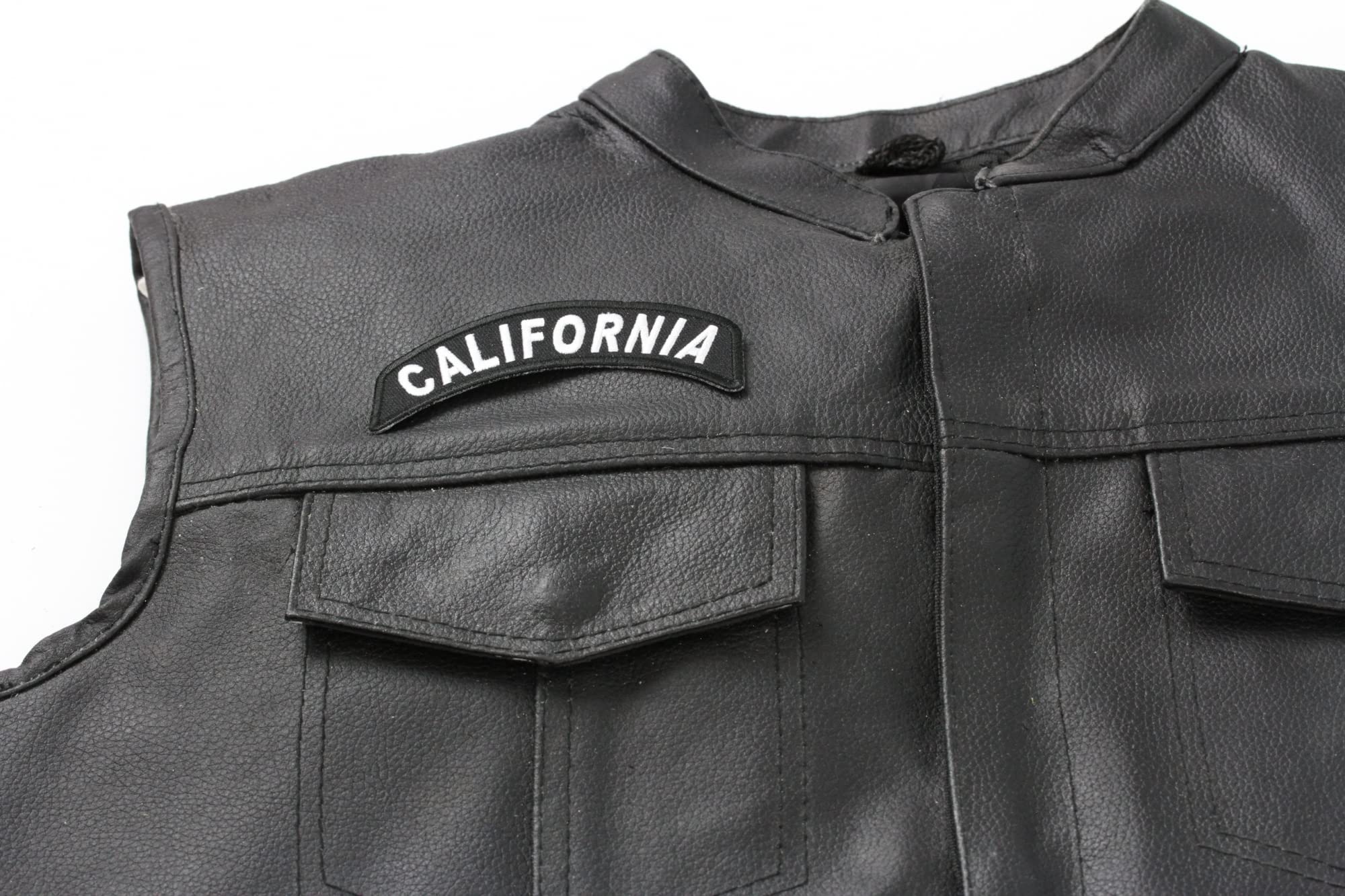 California Patch - 4x1.75 Inch Embroidered Iron-On Applique for Jackets, Hats & Backpacks | State Pride Accessory
