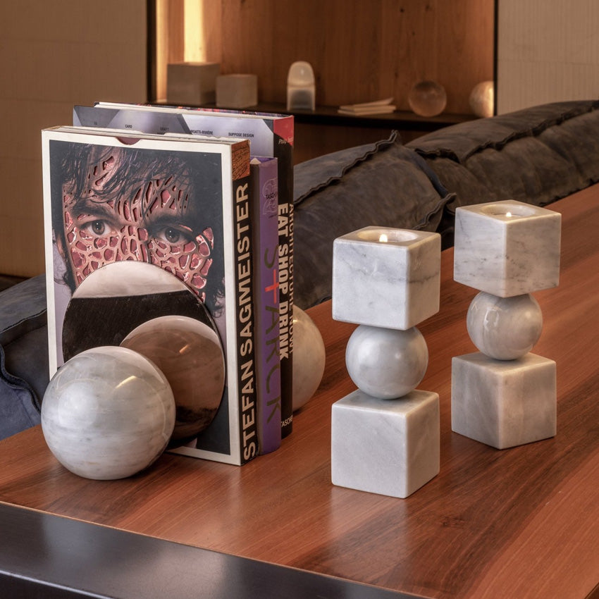 CDMX Design Bruci Totem Candle Holder - Modern Home Decor for Living Room, Bedroom & Wedding Centerpieces
