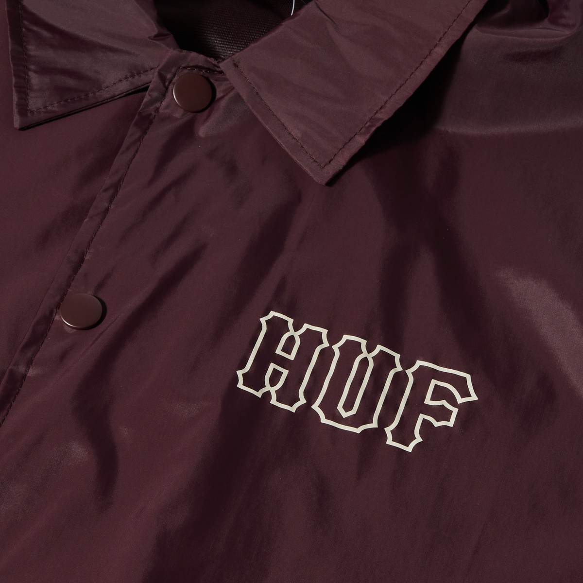 HUF HUF SET H Coaches Jacket in Eggplant - Stylish & Comfortable Men's Outerwear for Casual Wear, Street Fashion & Skateboarding