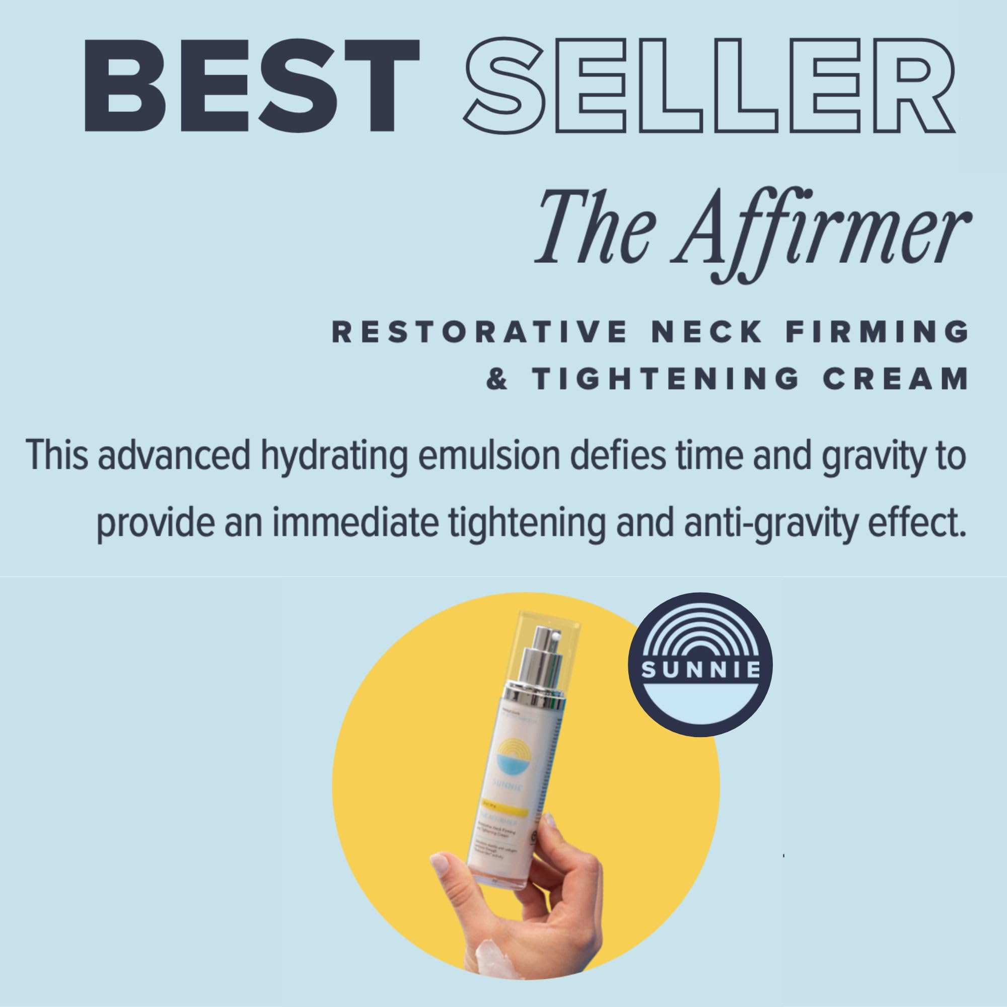 SUNNIE Neck Firming Cream - Anti-Aging Treatment for Wrinkles, Sagging Skin & Double Chin | Tightening & Lifting Solution (1.8 oz/50g) | Perfect for Night Routine & Daily Skincare Regimen