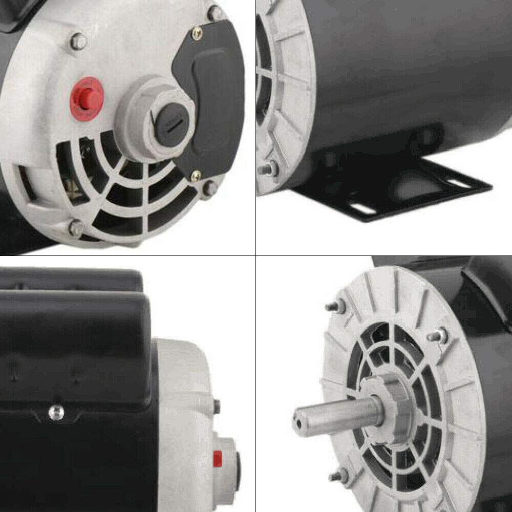 2 HP SPL 56 Frame Single Phase Air Compressor Electric Motor - 120/240V 3450 RPM for Table Saw & Woodworking Tools | Perfect for DIY Projects & Professional Workshops