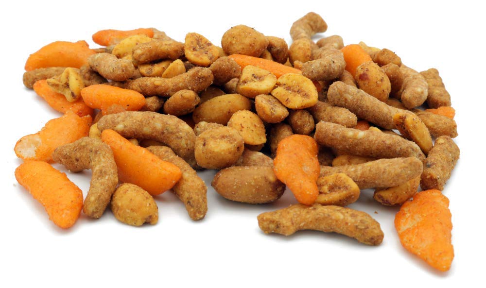 Oregon Farm Fresh Spicy Nuts & Cajun Sticks Trail Mix - 16oz Resealable Bag - Hot & Spicy Snack Pack for Game Night, Hiking, Camping & Office Snacks - Hand-Blended Premium Trail Mix