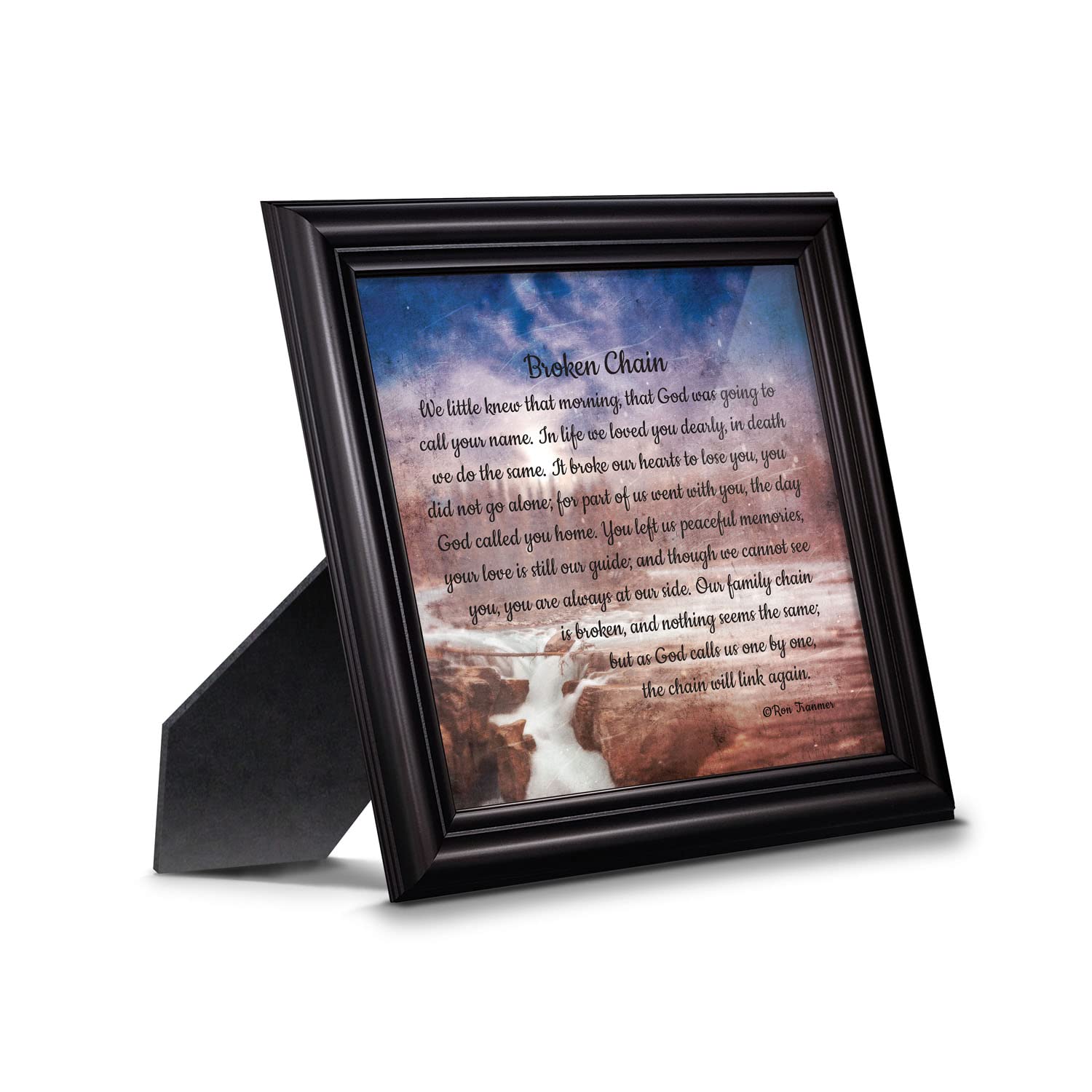 Broken Chain Memorial Frame - Sympathy Gift for Loved Ones - Home Décor for Remembrance
