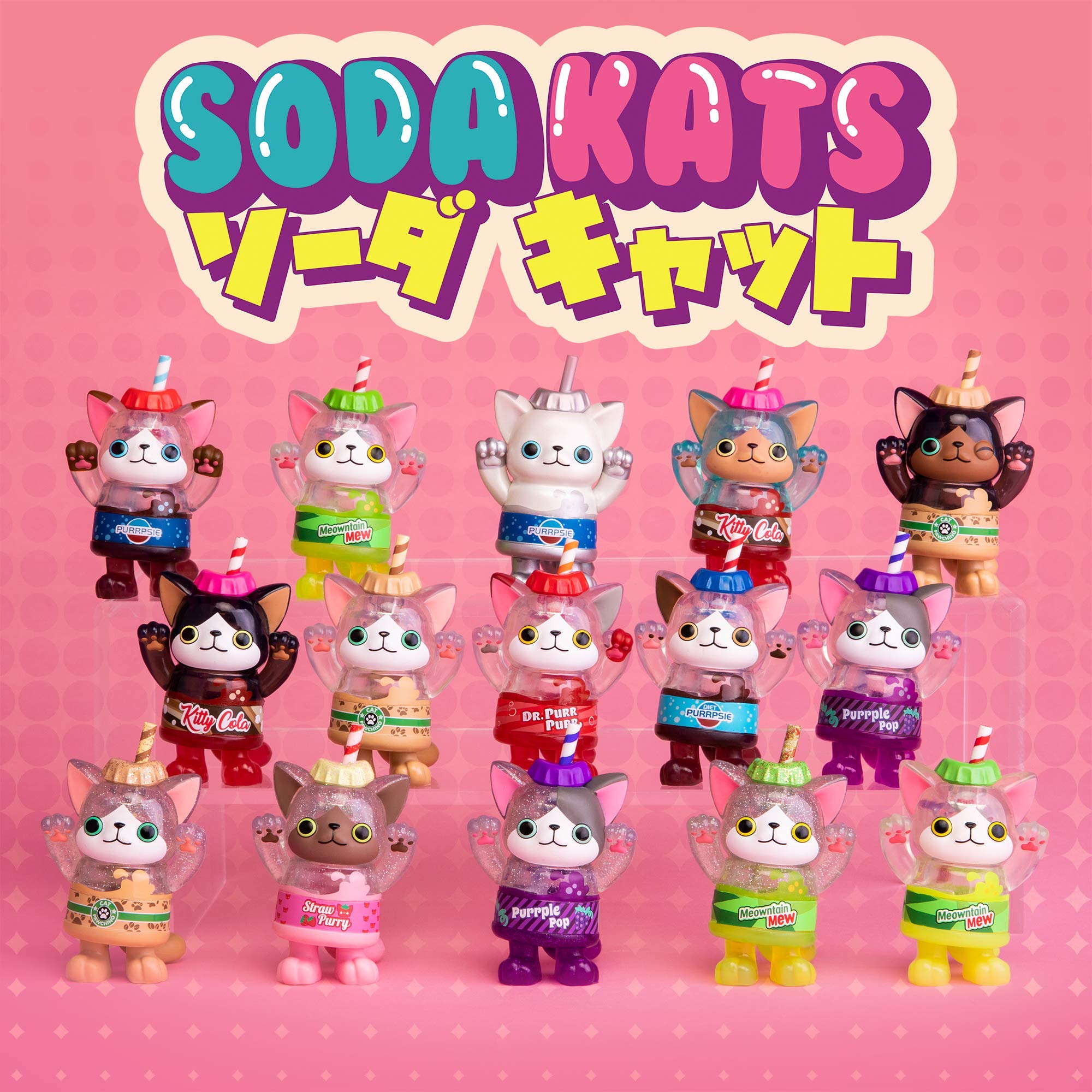 Funko Paka Paka Soda Kats Blind Capsule - Mystery Collectible Figure (Multicolor) for Anime Fans & Toy Collectors - Perfect for Display, Gifts & Surprise Unboxing Fun