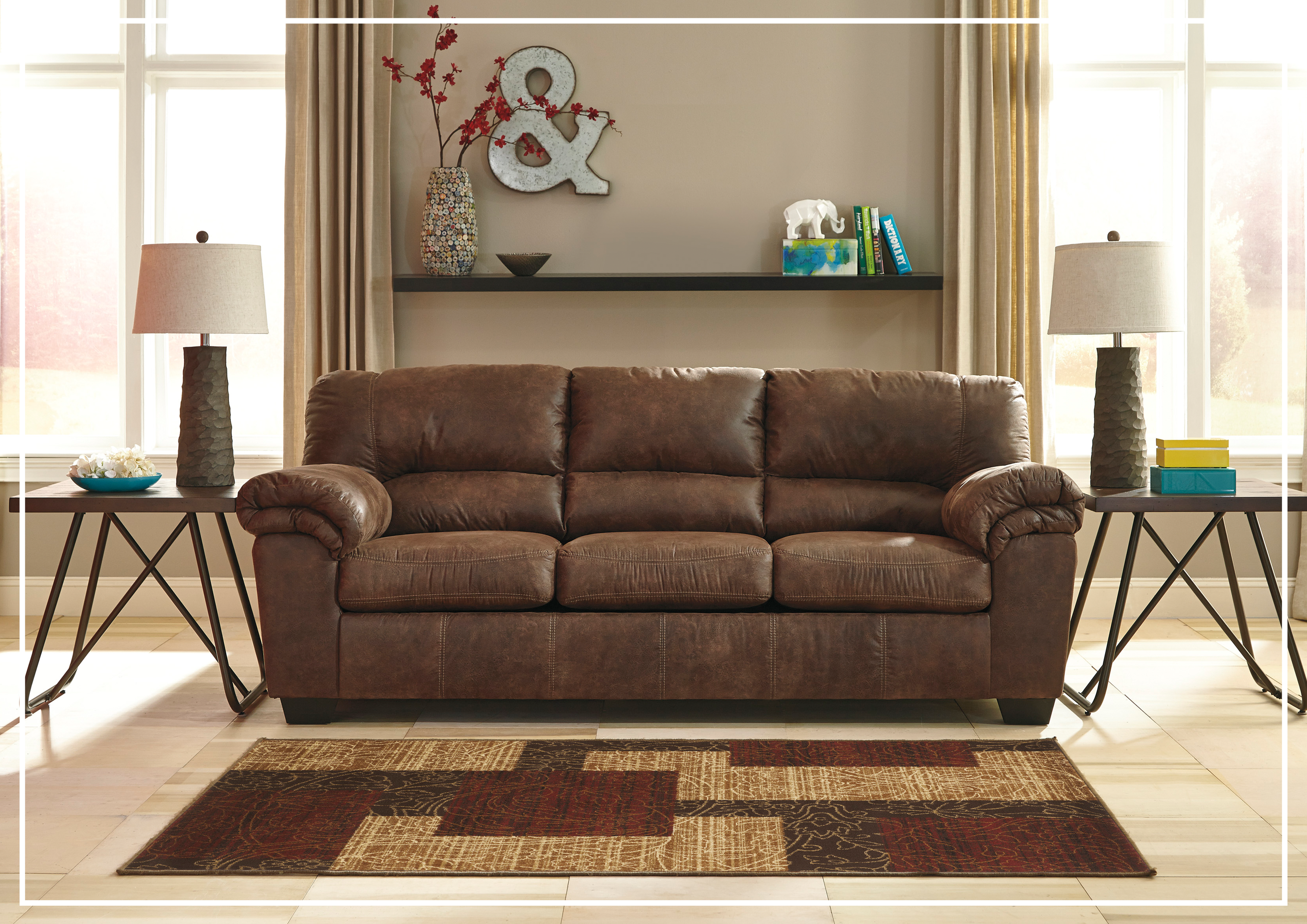 Gio Italia Bradford 3-Seater Full XL Size Faux Leather Sleeper Sofa Bed - Convertible Couch for Living Room, Guest Room & Small Spaces