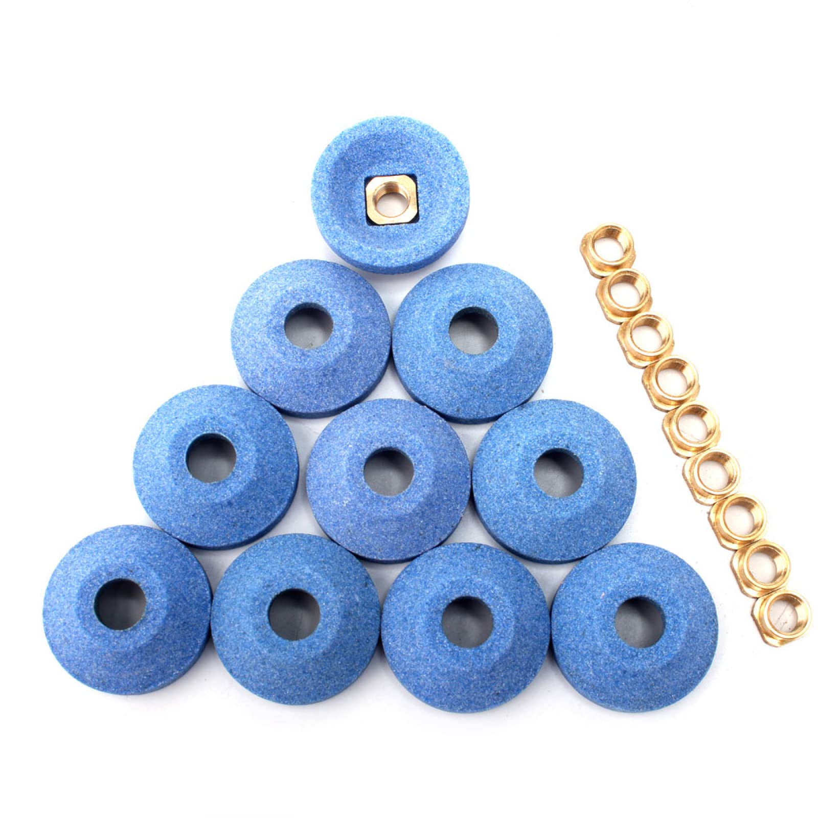 10PCS 30mm Abrasive Grinding Discs for Angle Grinder - 80/120/150 Grit - Metalworking & Polishing - Perfect for DIY, Auto Repair & Woodworking Projects