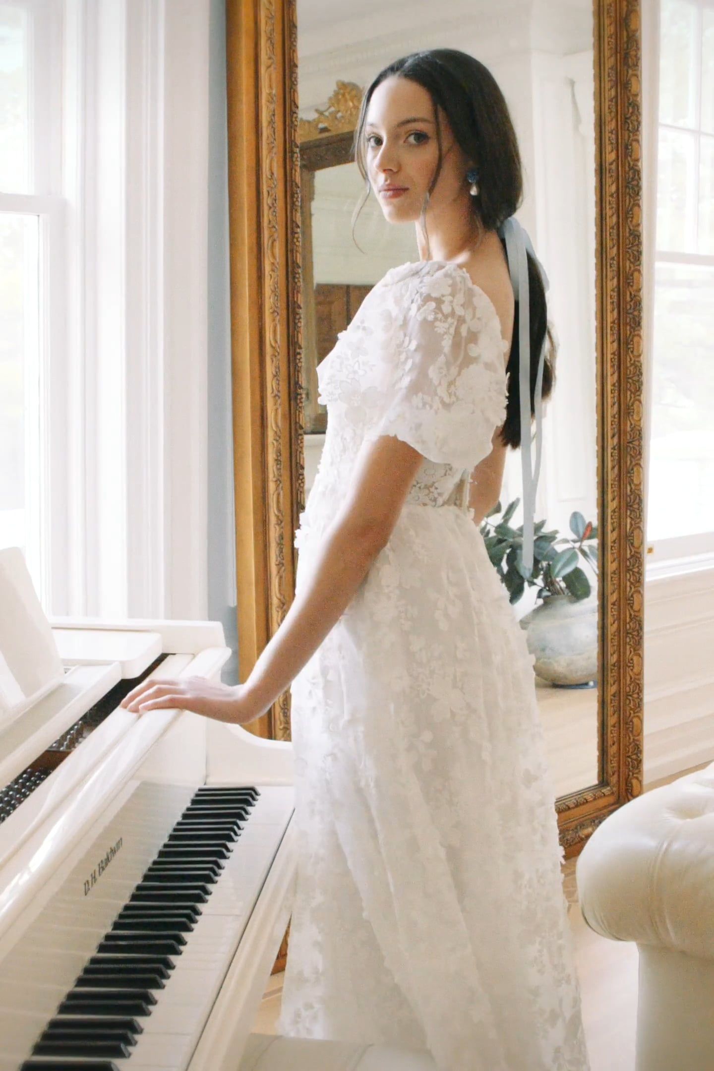 BHLDN Willowby Lilia Gown - Elegant Wedding Dress with Lace Details for Bridesmaids & Formal Events | Perfect for Beach Weddings & Evening Galas