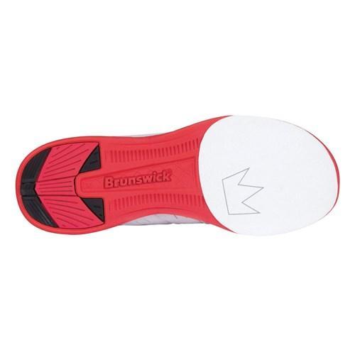 Brunswick Men's Fuze Red & White Bowling Shoes - Lightweight & Comfortable for League Play & Casual Bowling