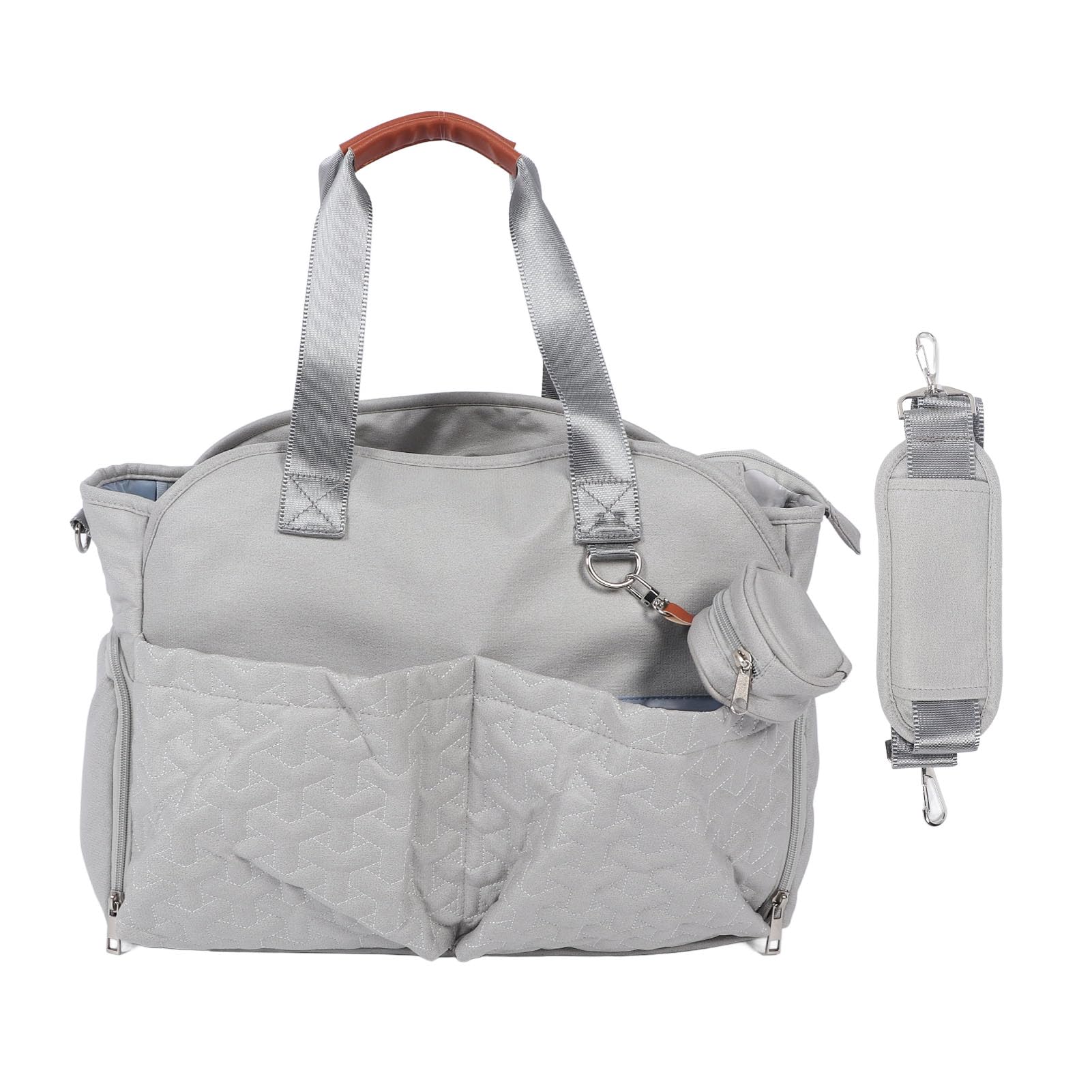 Durable Polyester Baby Diaper Bag with Adjustable Shoulder Strap - Spacious Travel Organizer for Parents, Perfect for Daycare, Outings & Family Trips