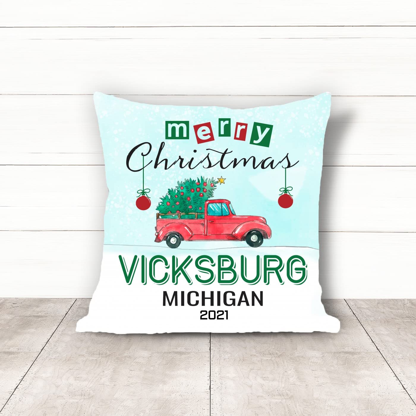 Christmas Pillow Covers 18x18 Inches - Holiday Home Decor for Sofa, Bedroom & Car - Merry Christmas Decorative Throw Pillow Cases - Cozy Xmas & Autumn Seasonal Decorations