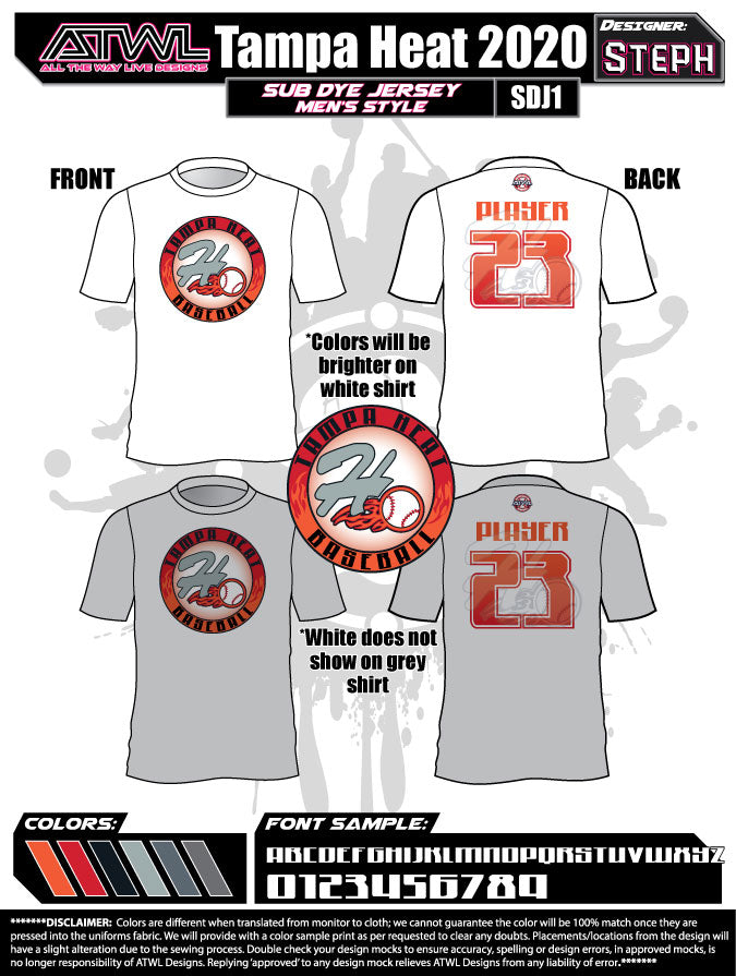 2020 Tampa Heat Men's Sublimated Basketball Jersey - Perfect for NBA Games, Sports Events & Fan Apparel