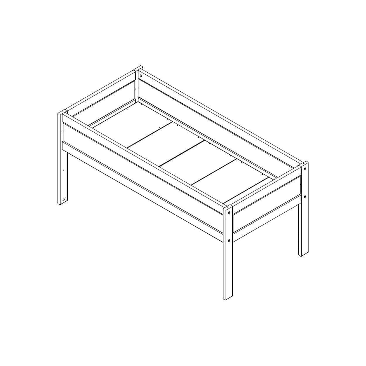 Premium Bed Frame Construction - Durable & Stylish My Hangout for Ultimate Comfort | Perfect for Bedrooms, Guest Rooms & Dormitories