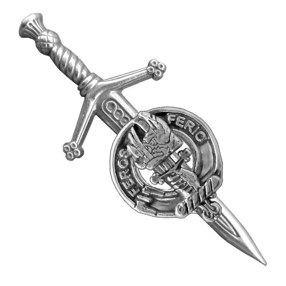 Chisholm Scottish Clan Small Kilt Pin - Traditional Scottish Highland Dress Accessory for Tartan Kilts, Weddings & Celtic Events