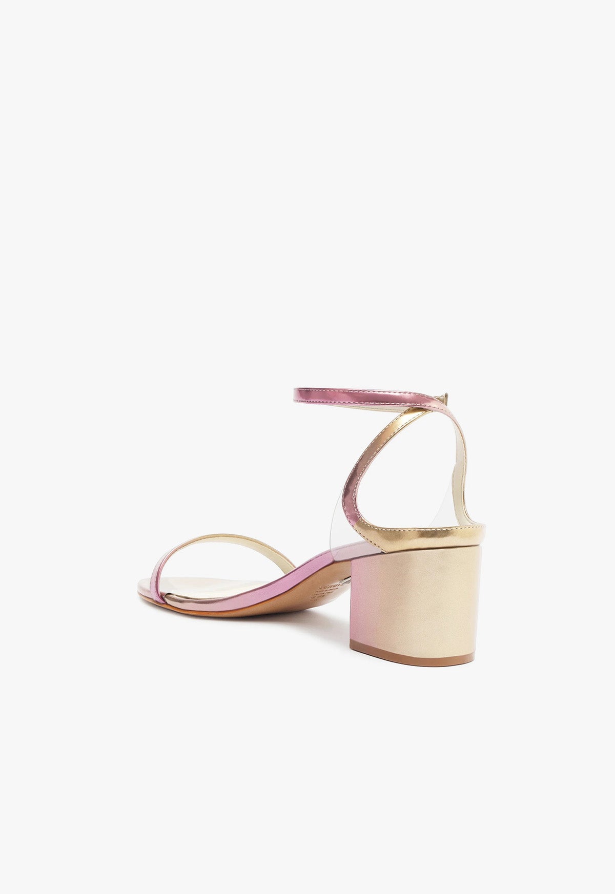 Skye Mid Block Heel Mirror Leather Sandals for Women - Comfortable & Stylish Summer Shoes for Casual Outings, Beach Vacations, and Date Nights