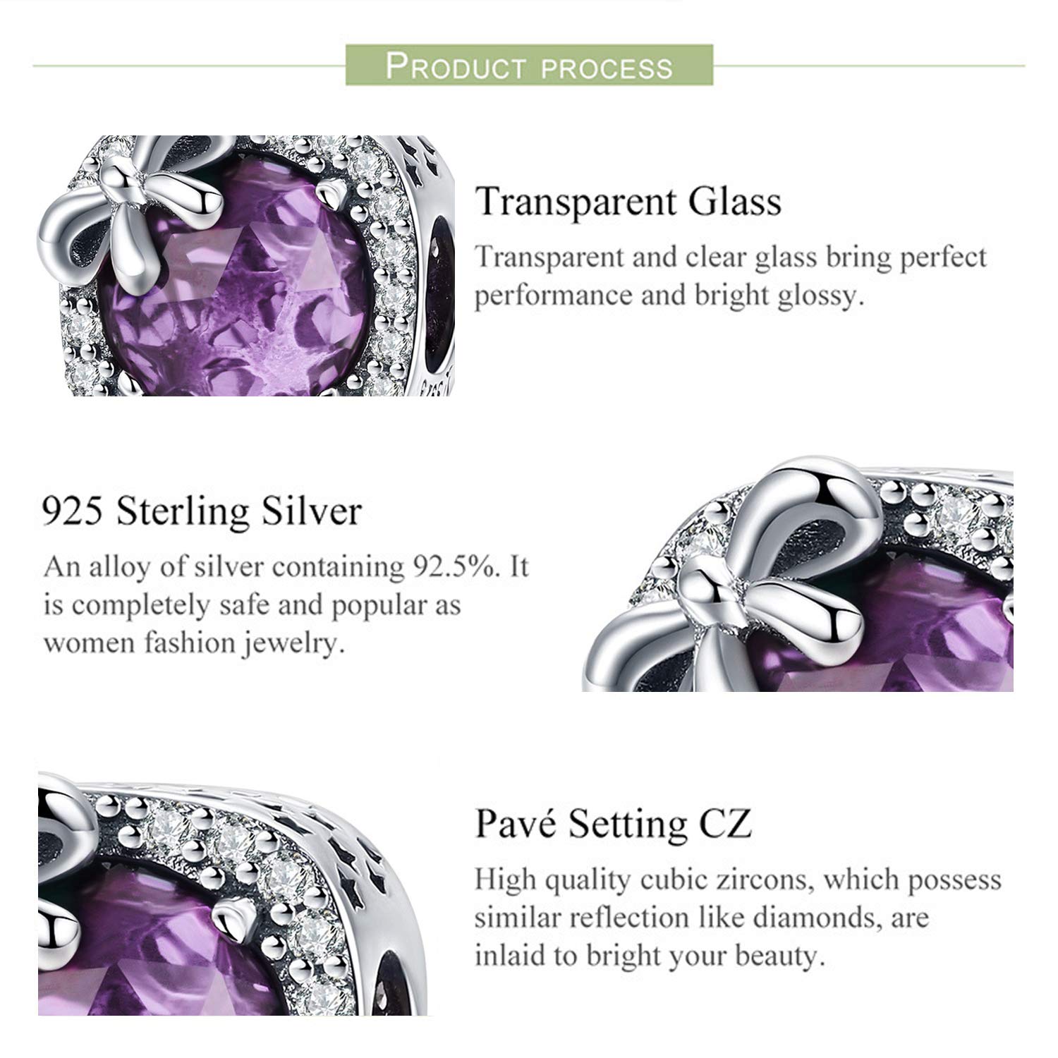 MUERDOU Birthstone Charm - Elegant Bowknot Crystal Pendant for Bracelets & Necklaces | Perfect Birthday Gift, Personalized Jewelry for Women | Ideal for Anniversaries, Mother's Day & Special Occasions