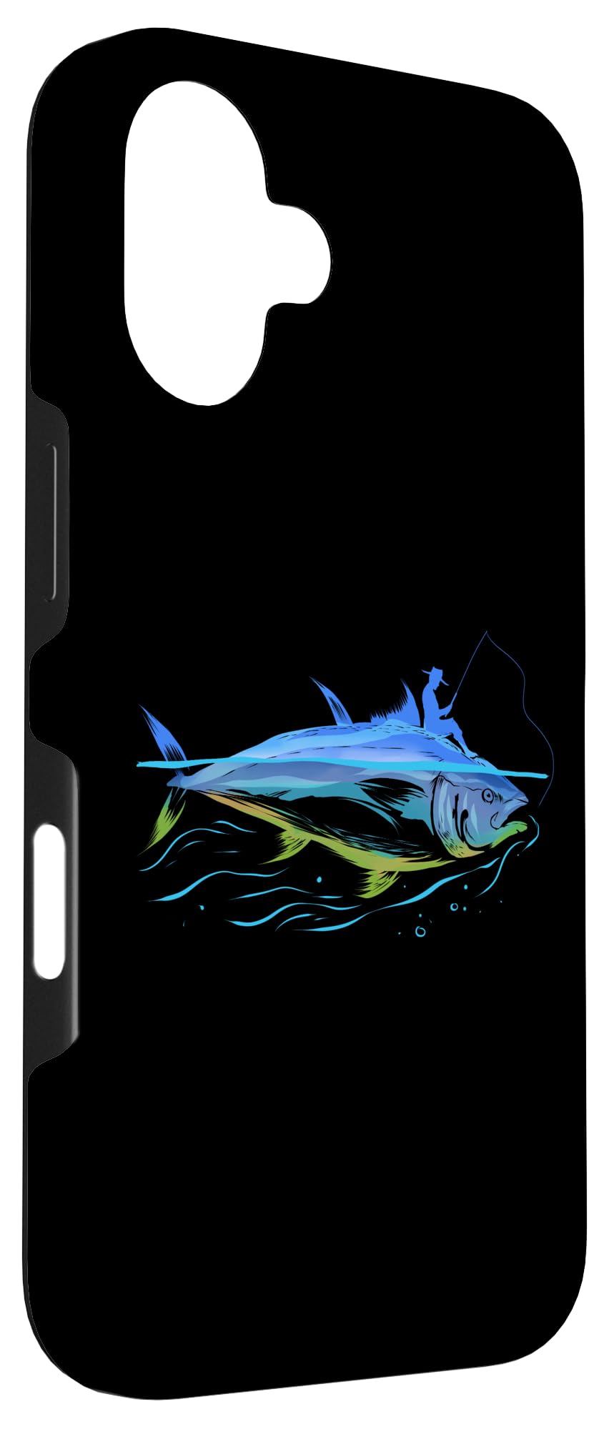 iPhone 16 Pro Max Waterproof Case - Durable Ocean Fishing Phone Cover for Anglers, Perfect Gift for Fishermen - Ideal for Deep Sea Fishing, Boating & Water Sports