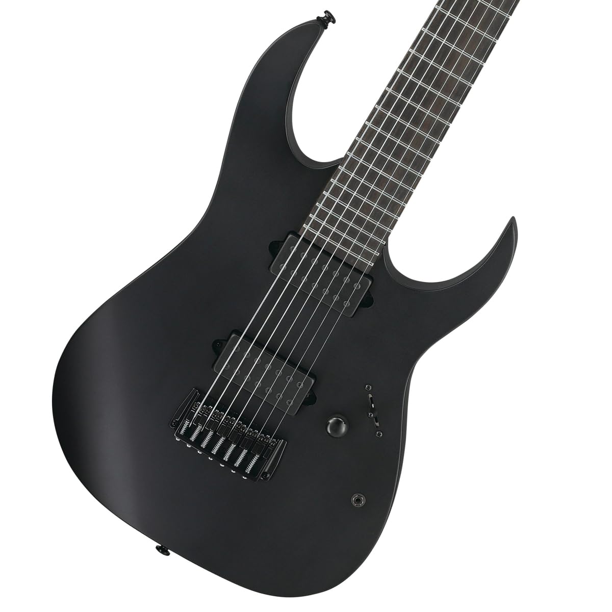 Ibanez Iron Label RGIXL7 7-String Electric Guitar - Black Flat Finish | Perfect for Metal, Rock & Shredding Performances