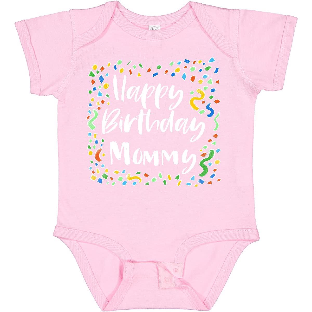 Inktastic Happy Birthday Mommy Baby Bodysuit - Cute Infant Onesie for Birthday Celebrations, Baby Showers & Photo Shoots