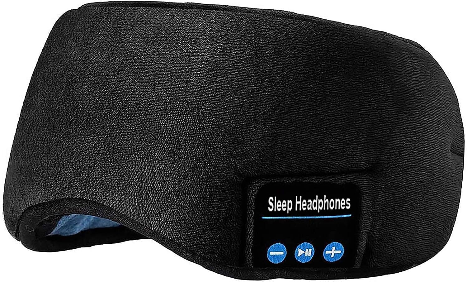 Upgraded Music Sleep Eye Mask with Built-in Speakers & Microphone - Wireless Bluetooth Travel Sleeping Headset, Washable Eye Shades for Relaxation, Meditation & Airplane Travel