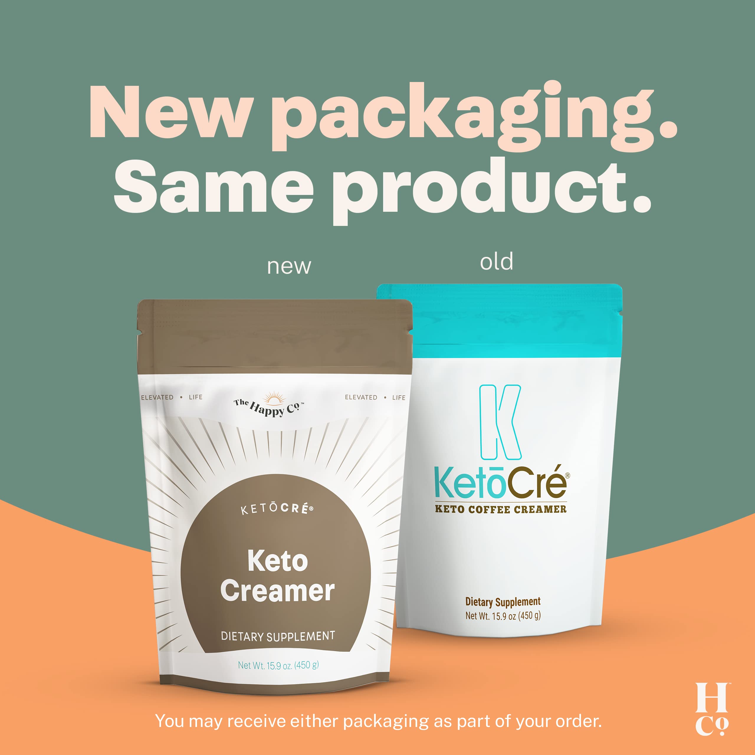 Happy Co. KetoCré Vegan Coffee Creamer - 30 Servings, Gluten Free, Dairy Free, MCT Oil & Grass Fed Butter, Energy Boosting Protein Powder for Coffee - Perfect for Keto Diet, Intermittent Fasting & Low-Carb Lifestyles