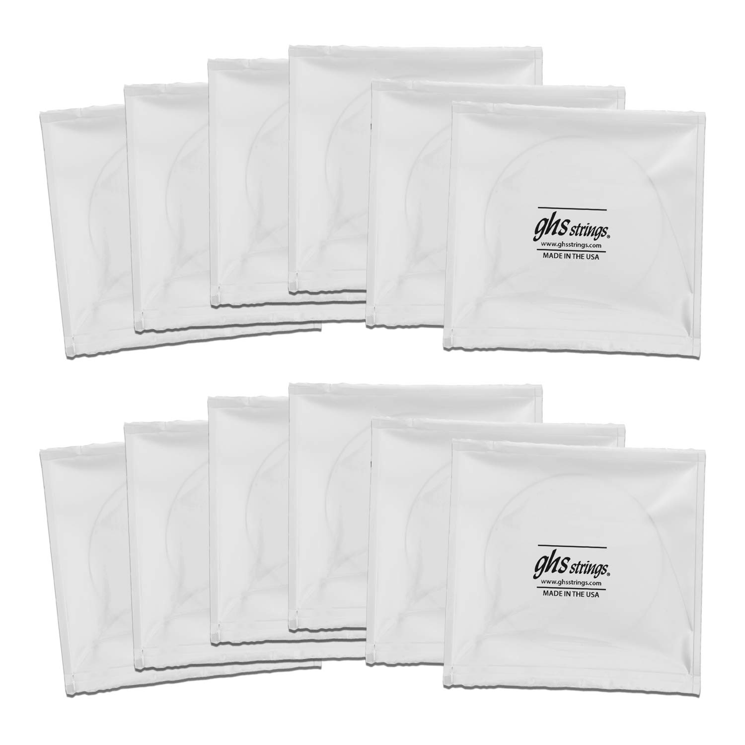 GHS Strings VN-12CL VINTAGE BRONZE Acoustic Guitar Strings 12-Pack, Custom Light Gauge (10-46) for Folk, Blues & Fingerstyle Playing