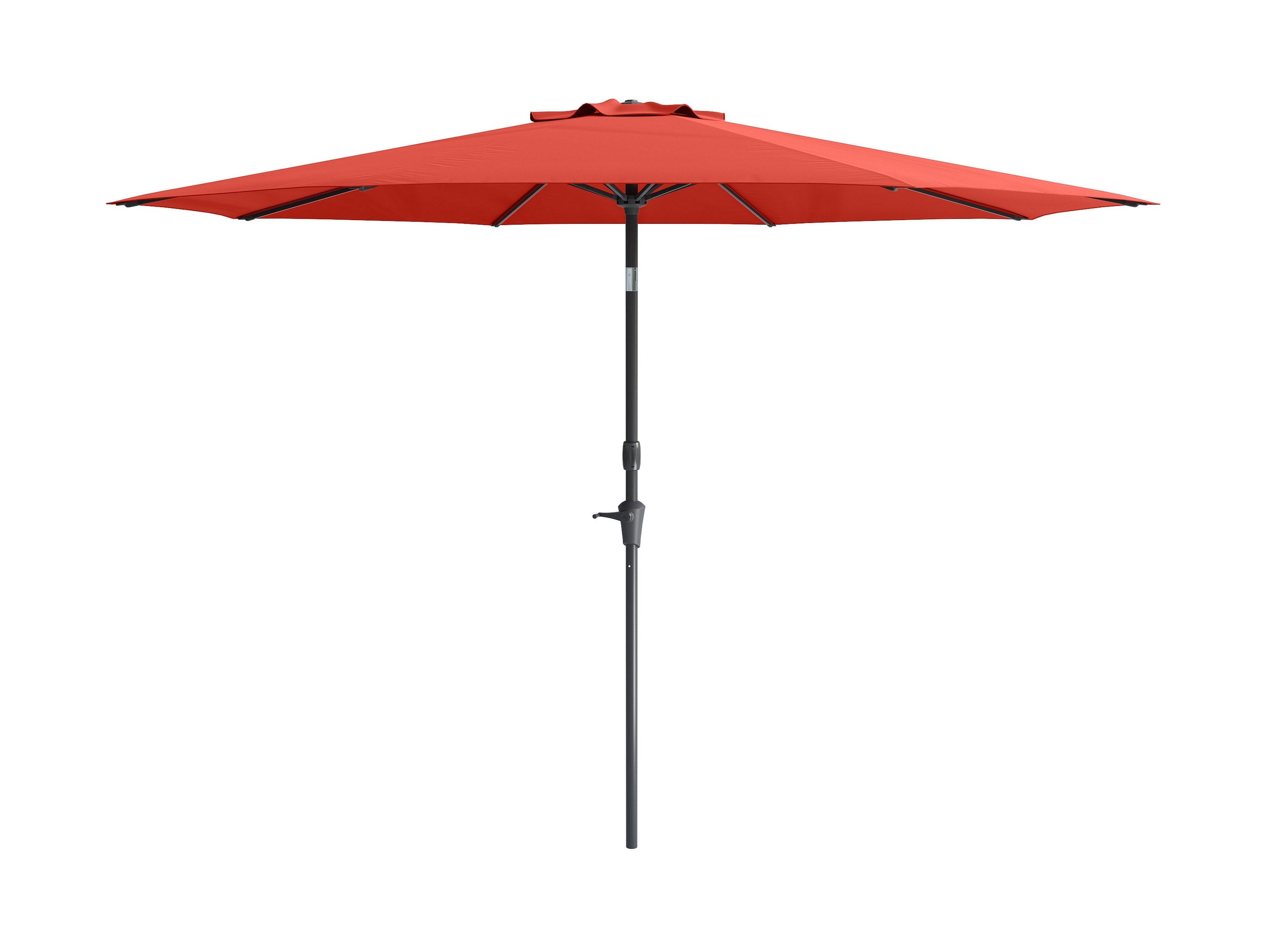10ft Wind Resistant Crimson Red Patio Umbrella - Heavy Duty Outdoor Cantilever Market Umbrella for Poolside, Backyard, Garden & Patio Use