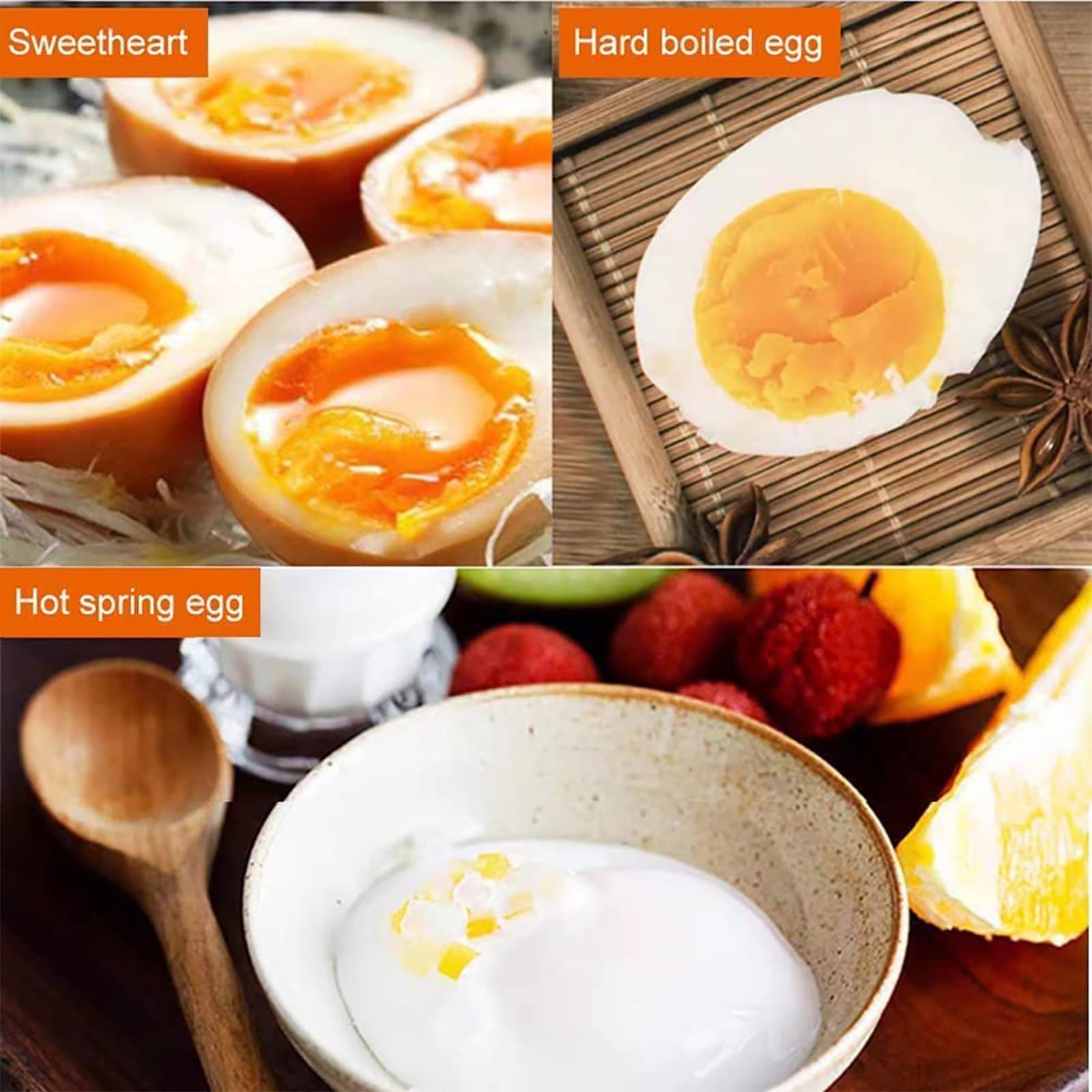 Commercial 2600W Hot Spring Egg Cooker - 60 Egg Capacity Automatic Egg Boiler & Steamer for Restaurants - Soft/Hard Boiled & Omelette Maker (110V) - Perfect for Breakfast Buffets, Cafés & Commercial Kitchens